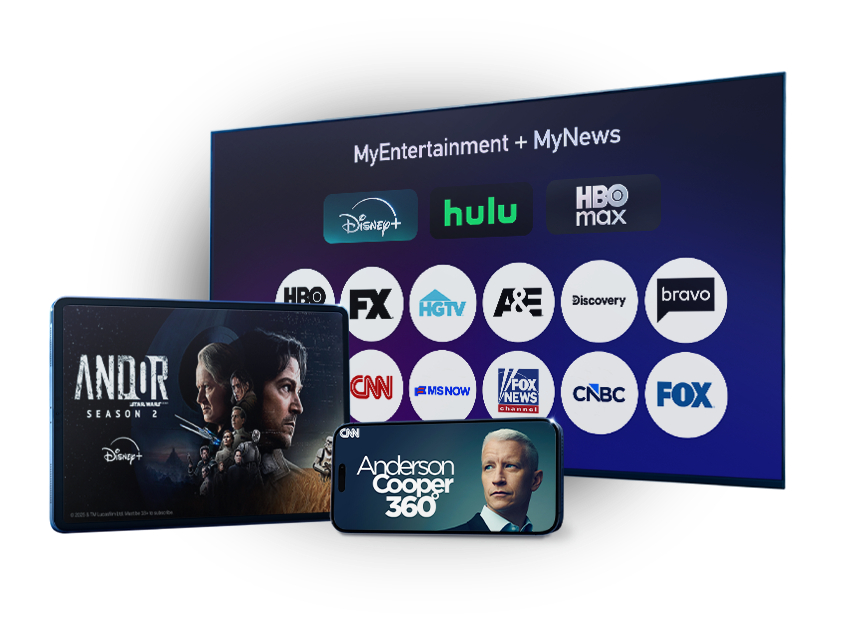 MyEntertainment plus MyNews Genre Packs and streaming subscriptions.